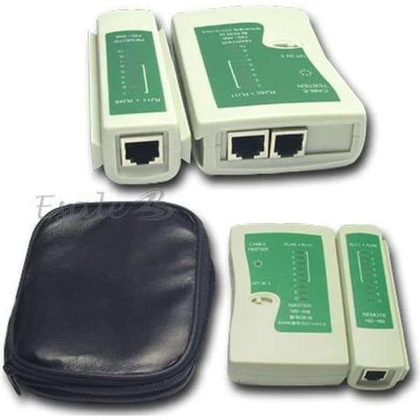 {NT}Multifunksjonell RJ45 RJ11 nettverkskabel LED-tester