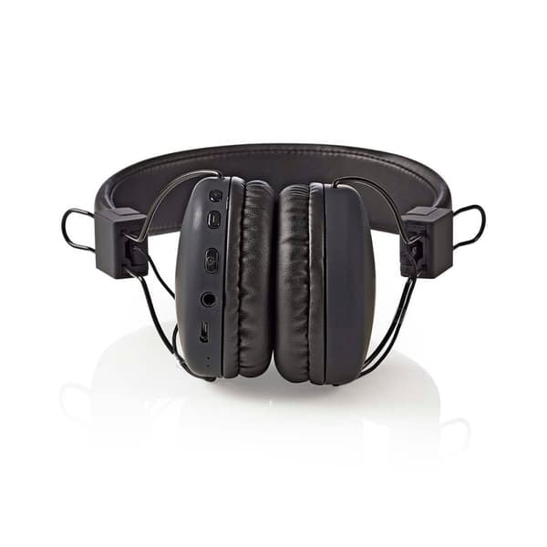 Trådlösa On-Ear-hörlurar | Maximal batteritid: 15 timmar | Inbyggd mikrofon | Tryckkontroll | Stöd för röststyrning | Volymkontroll | Svart_NN
