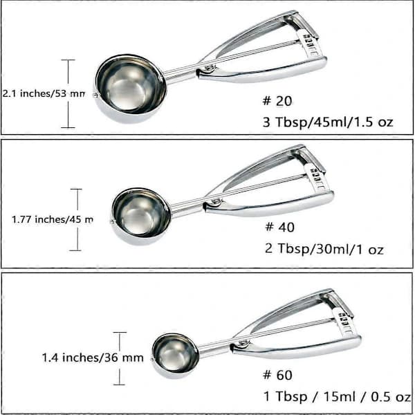 Is Scoop Sæt - Lille/1 scoop, Medium/2 scoops, Stor/3 scoops