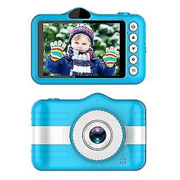 Digitalkamera för barn presenter Kamera åldrarna 3-10 med 3,5 tums skärm - blå