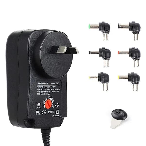 Strømadapter 3-12v Justerbar Spænding Strømadapter Usb2.1a 30w Multi-anvendelig Skiftende Strømforsyning A