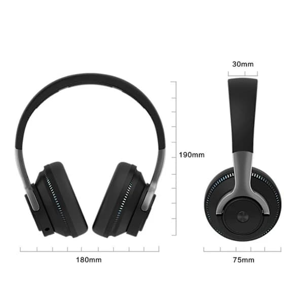 Aktiv brusreducerande Bluetooth-hörlurar VIT Vita