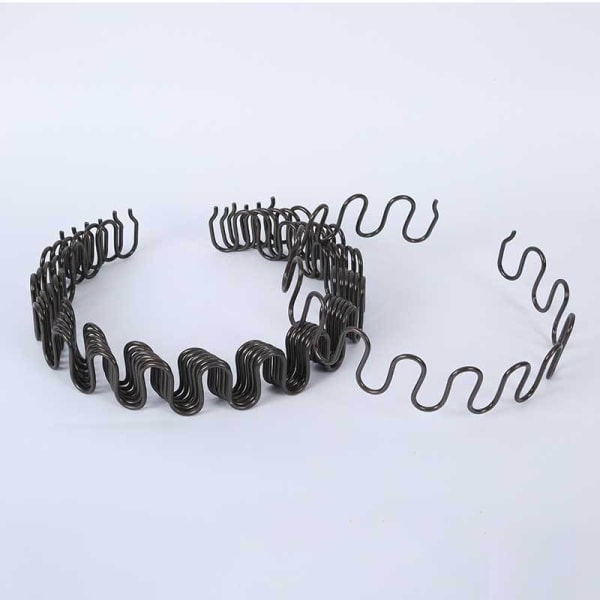 /Hc/1 soffresår Serpentinfjäder bågfjäder platt fjäderbalanskrok Spänne fjäderklämma Reparationssoffa Elastisk (60cm + 2 klämmor + 6 spikar)