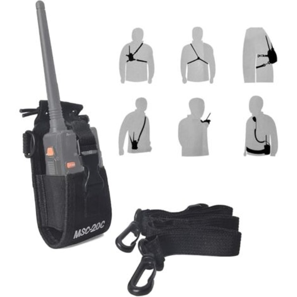 Justerbart multifunksjonshylster kompatibelt med Kenwood Yaesu Icom Motorola Baofeng UV5R UV82 TYT UV5RA HYT 888S/NC/
