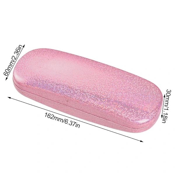 PU Optisk brilleetui Brille Case HVIT hvit