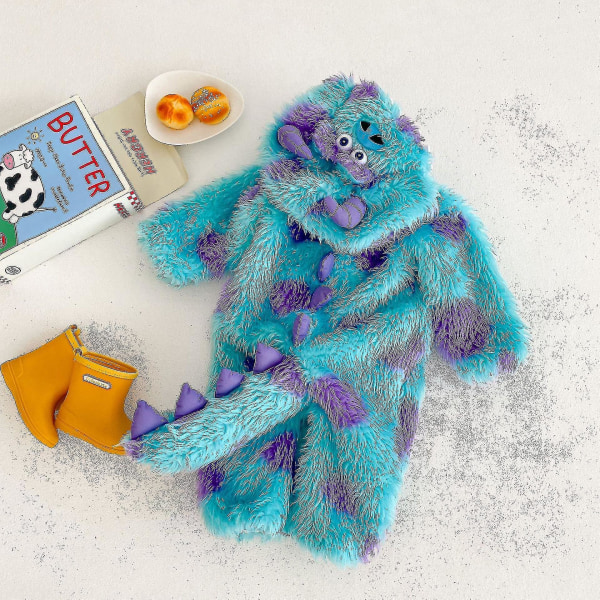 Unisex toddler barn blå Sally Monster kostym Jumpsuit för baby 2-3 Years Old