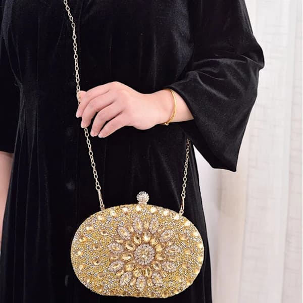 Clutch taske luksus håndtaske SORT sort