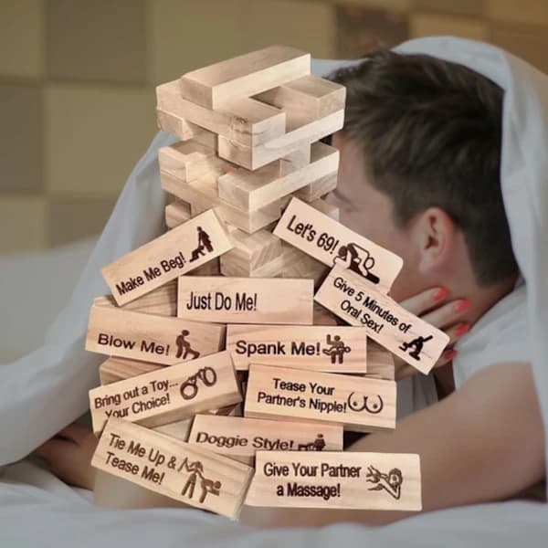 Block Tower Jenga Peli Pariskunta Treffit Block Tower Jenga Peli