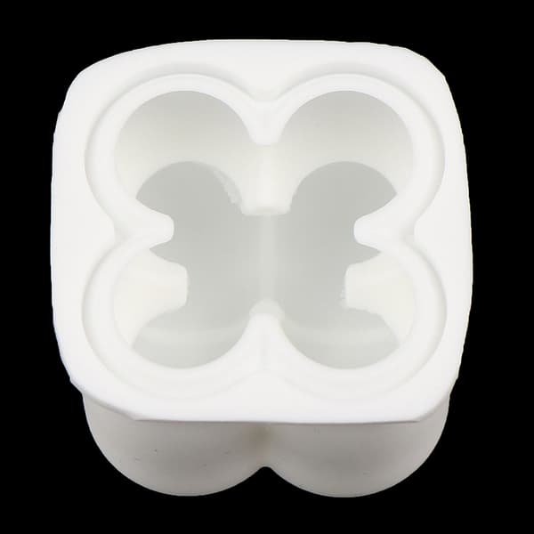 Silikonboblelysform for DIY-lys og gipsfremstilling, hvit