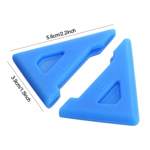 2 stk Deksel Hjørne Kåpe Bil Ytterdør Hjørne BLÅ SOLID Blue Solid farge-Solid farge