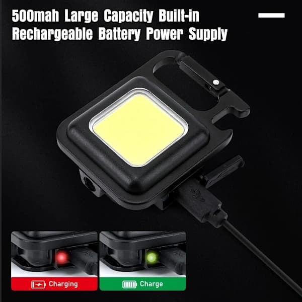 NA/3-pack Mini LED Taskulamppu, Campinglamppu Hätävalo Ulkokäyttöön, A