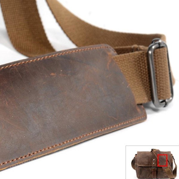 Retro Vandtæt kamerataske Mennesker Ingen mennesker Case Dslr Skuldertaske Til Sony Nikon Canon Canvas Mini Single Messenger Mænd Gray