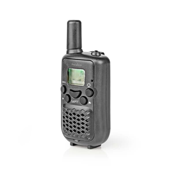 Walkie-talkie Set | 2 handenheter | Upp till 5 km | Frekvenskanaler: 8 | PTT / VOX | Upp till 2,5 timmar | Svart_NN