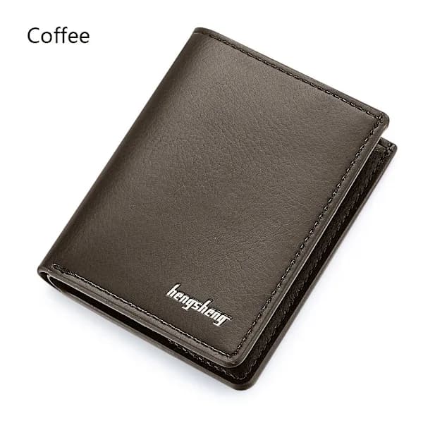 Nahkalompakko kolikkokukkaro KAFFE kahvi