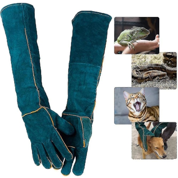 Handskar mot bett för djur, reptiler - Skyddshandskar Grön elektrisk svetsning