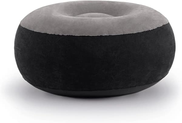 Patentert sammenleggbar sofa med luftpumpe (svart og grå)