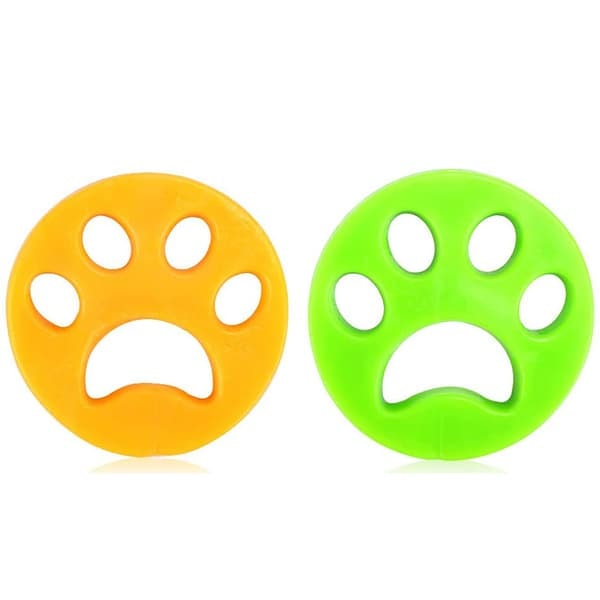 [NT] Pälsborttagare för kläder - Tar bort hund-/katthår Grön/Gul 2-pack