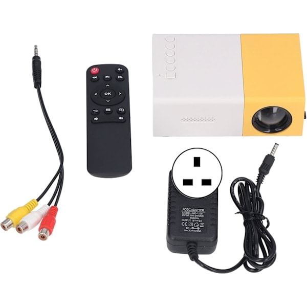 Minip projektor, LED-mobiltelefon videoprojektor Full HD för dator, för datorskärm