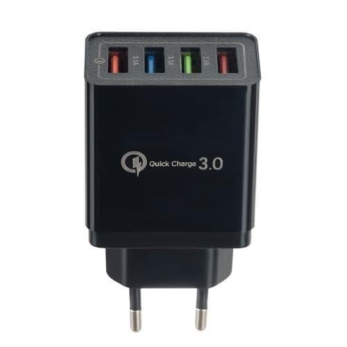 2-Pakning Mobillader / Hurtiglader med 4 uttak - QC3