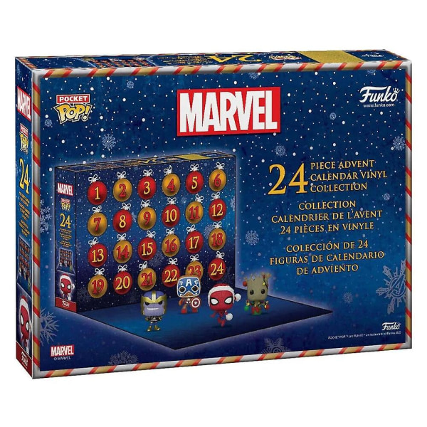 Pocket Pop adventskalender Marvel Holiday 2023 - 24 minifigurer