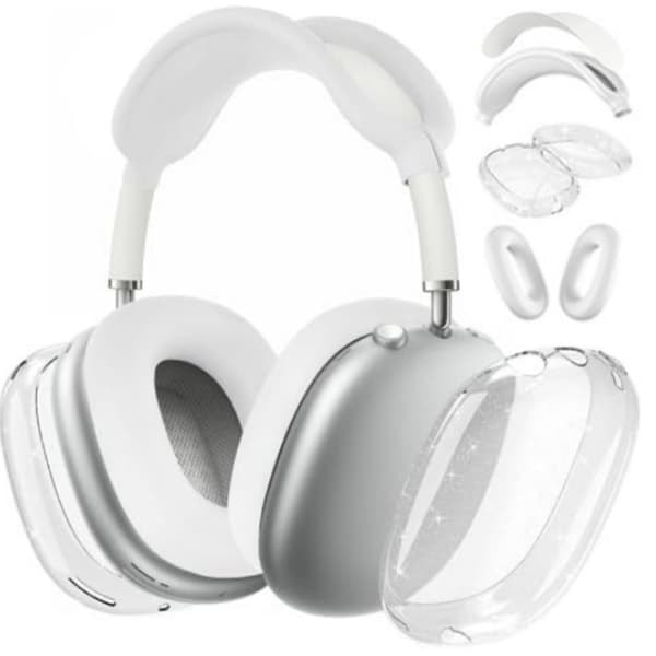 [NT] Skimrande Vit 4-delars AirPods Max-fodral 0