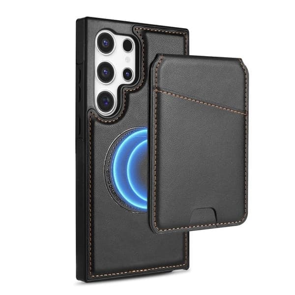 {NT}Korthållare och ställ med magnet för Samsung Galaxy S24 Ultra - Svart