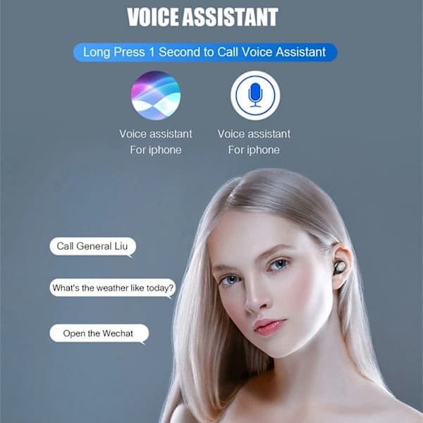 Bluetooth-kuulokkeet Langattomat Bluetooth 5.0 In-Ear musta