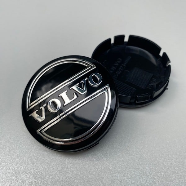 [NT] 4 st 64 mm navkapslar för Volvo C70 S60 V60 V70 S80 XC90, hjulnav, navkåpeskydd