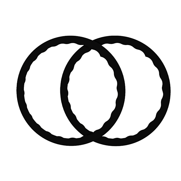 2 stk. barstolbeskyttelsesringe i silikone, gulvbeskyttere til stoleben, beskytter trægulve, til 1-WELLNGS 0 0/NT/
