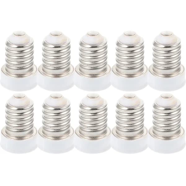 /NN/10 stk. Lampeadapter Pæreholder Adapter E14 Til E12 Pære Adapter Tilbehør
