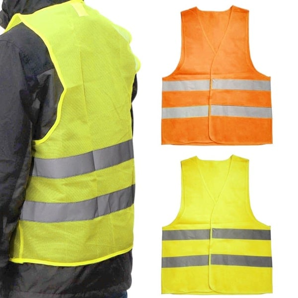 /Hc/Reflective Vest / Vest with Reflex for Adults - Choose color Orange L - Orange