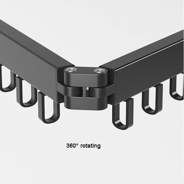 Foldbar tørrestativ Foldbar tøjstativ GRÅ 2 STANG Grå 2 Stang