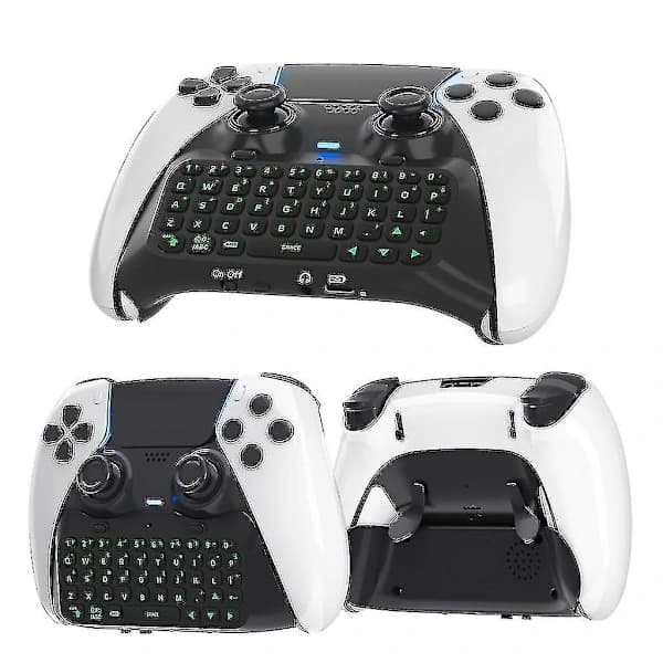 Chatpad-tastatur til PS5 Edge-controller Bluetooth-kompatibelt tastatur med baggrundsbelysning
