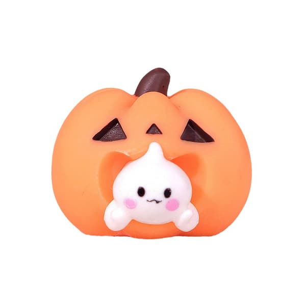 |NN|6 stk. Gravsten Spøgelse Græskar Ornament Halloween Dekor Krystal
