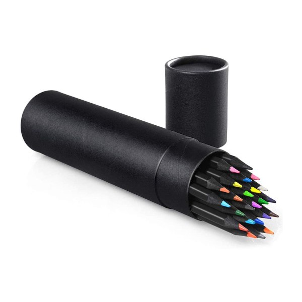 24 st Färgpennor Soft Core Pencil Crayons
