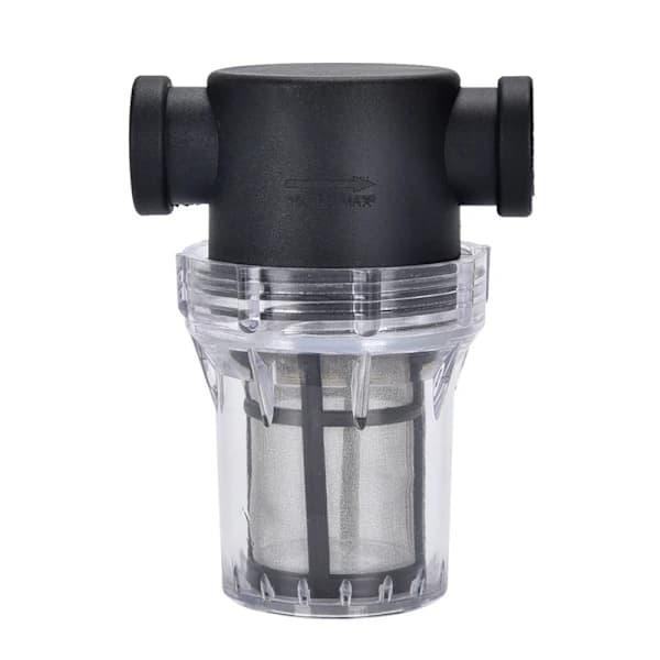 3/4 \" Vandpumpefilter med 200 Mesh Rustfrit Stål Net, Indløb
