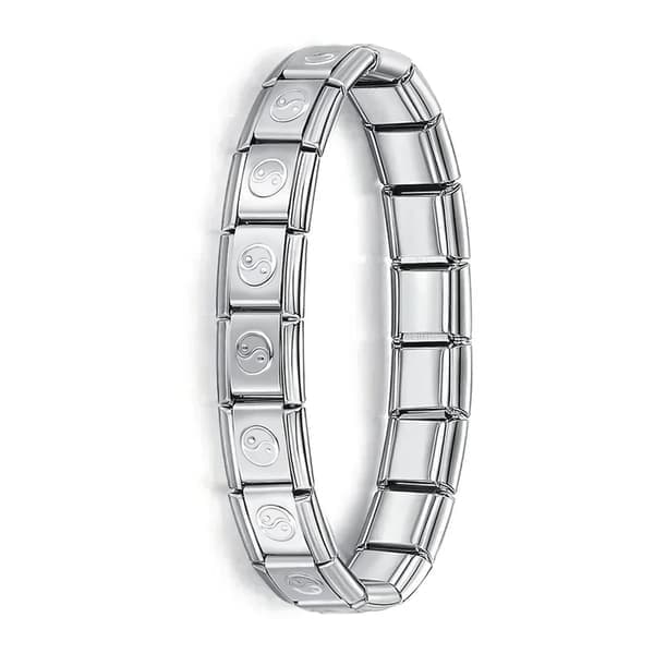 Hapiship nye smykker til kvinder 9 mm bredde Itanlian elastisk berlockarmbånd Mode armbånd i rustfrit stål ST-