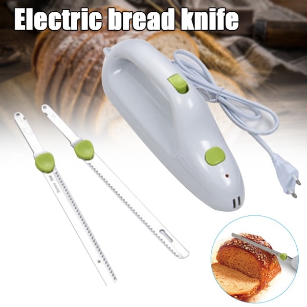 [NT] Easy Slice Elektrisk skärmaskin för att skära kött och bröd, lättviktig med konturerat grepp