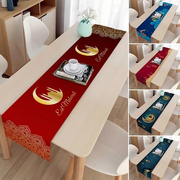 Eid Mubarak Bordløper Ramadan Dekor Eid Mubarak Bord