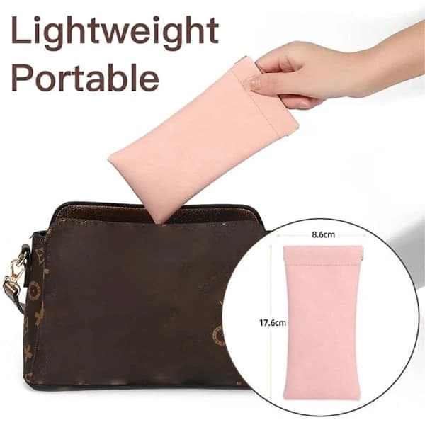 Eyeglass Case - Unisex - Soft PU Case - Wallet Style - Portable 4-Pack