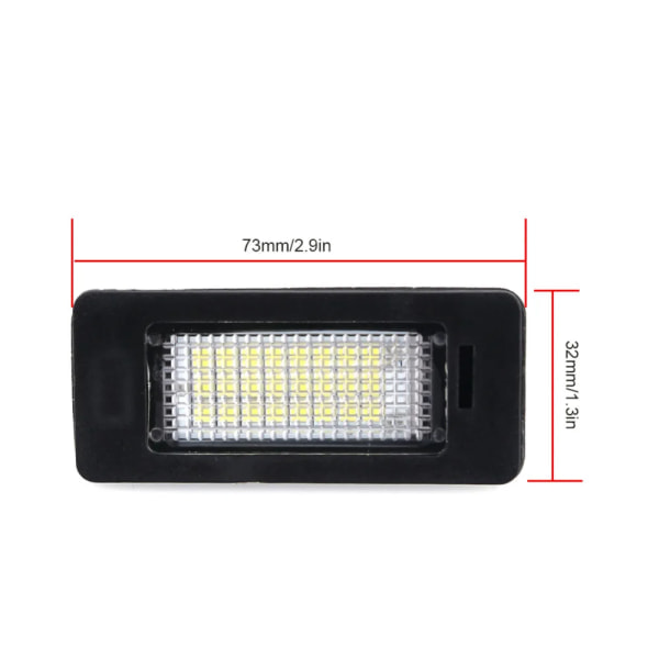 /Hc/2 st LED-registreringsskyltslampor för BM-W E39 E60, 6000k, vit, inget fel, LED-nummerplåtsbelysning för BM-W E90 E91 E92 E61 E60 E70 E71