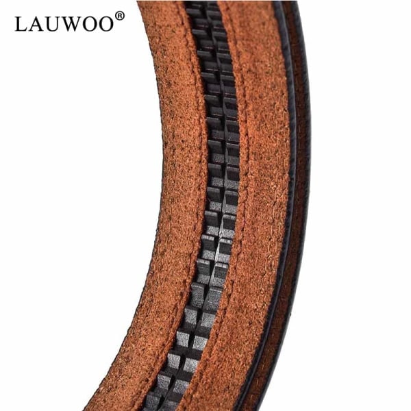 100% Koläder Bälte Utan Spänne 3,5 cm Bredd Äkta Läder Designerbälte Herr Hög Kvalitet 3.5Black 120cm