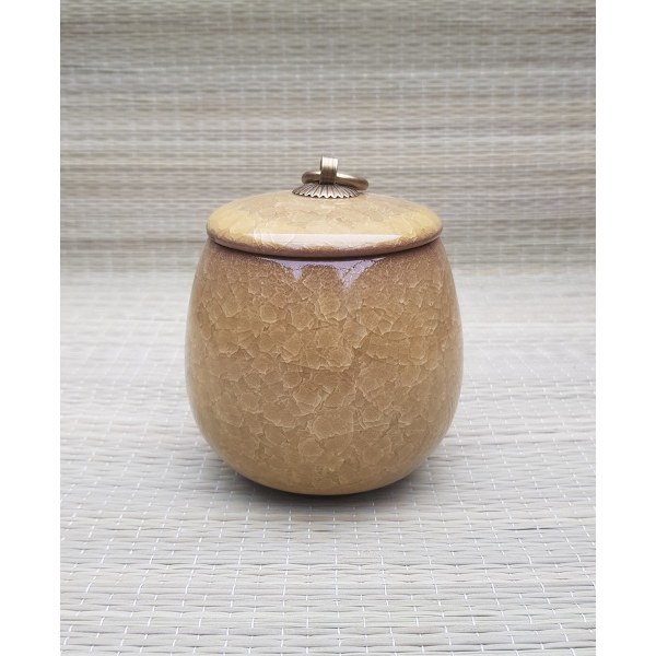 Mini Urne keramikk Oker 170ml
