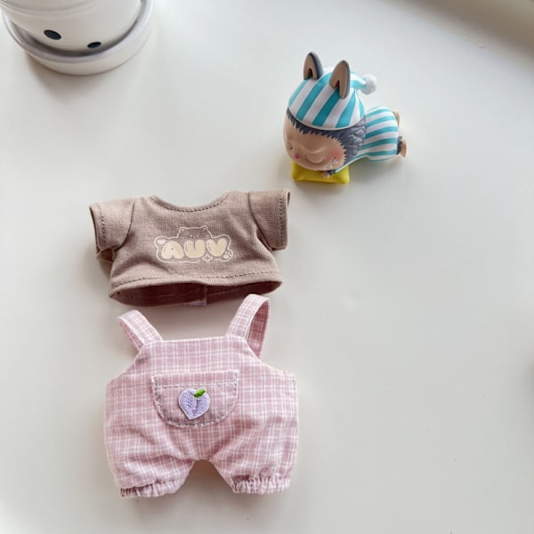 /NC/Grossist Pop-Mart Labubu Kläder Hot Sale Populär Docka Labubu Macaron Klänning Kläder Leksaksset Utan Docka #3