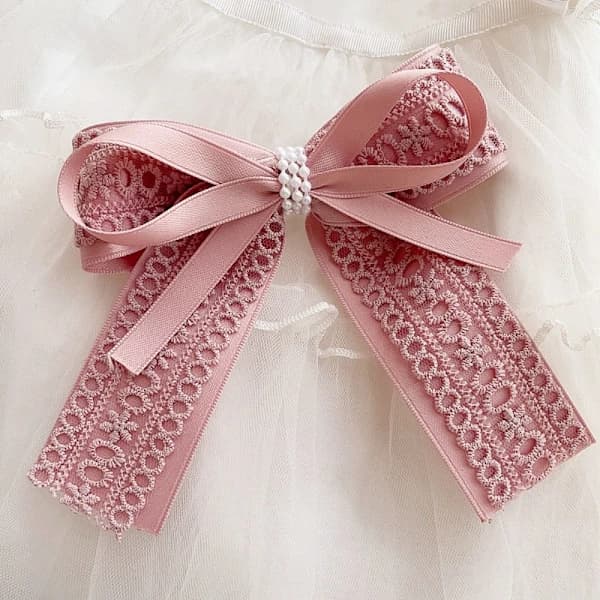 Rosett Hårklemme Sommerfugl Hårnål ROSA rosa