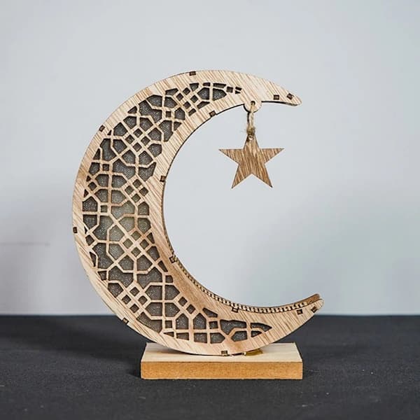 EID Mubarak Lys Måneformet Natlampe B B