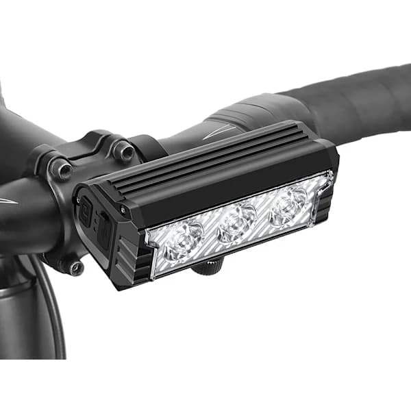 Cykel LED-lampa fram bak USB-batteri styrset
