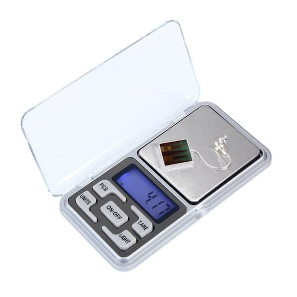 Digitaalivaaka taskukoossa LCD-näytöllä, taskuvaaka, koruvaaka 0,01 - 200g