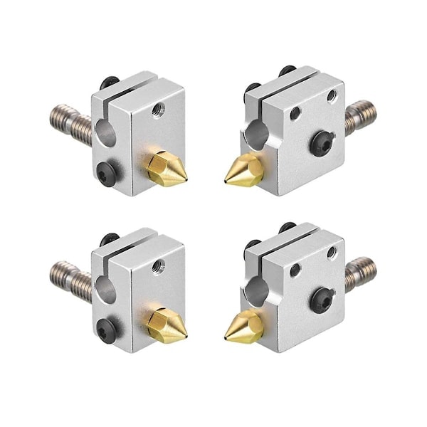 24 st Mk8 mässingsmunstycken för 3D-skrivare Hotend 1,75 mm filament J-head Cr10 värmeblock för Ender3 Hot-WELLNGS/NT/