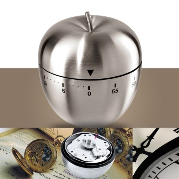 /Hc/Äggklocka / Timer / Kökstimer - Äpple Silver